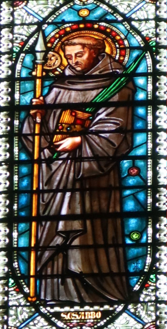 Glasfenster in der Pfarrkirche in La Réole
