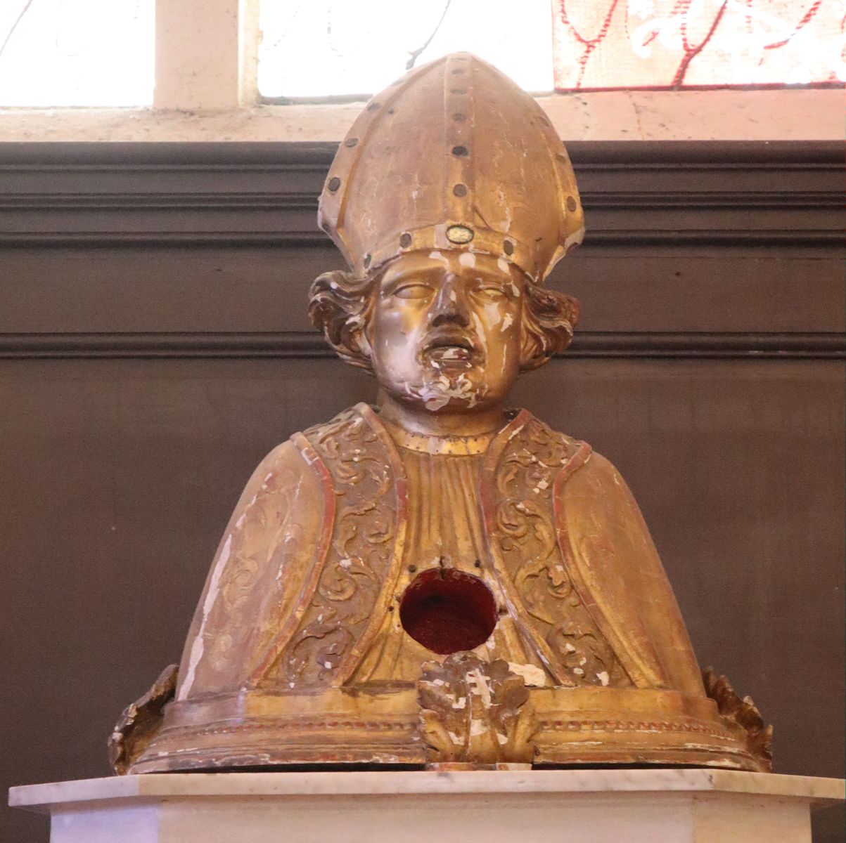 Büstenreliquiar in der Kirche Saint-Ayoul in Provins