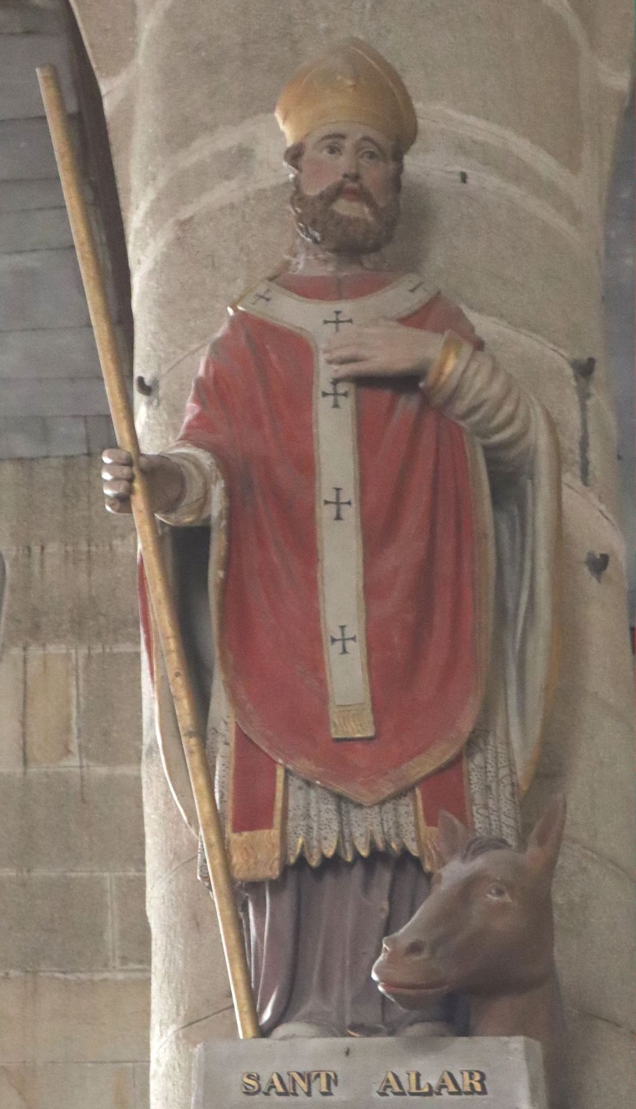Statue in der Pfarrkirche in Pleyben bei Quimper
