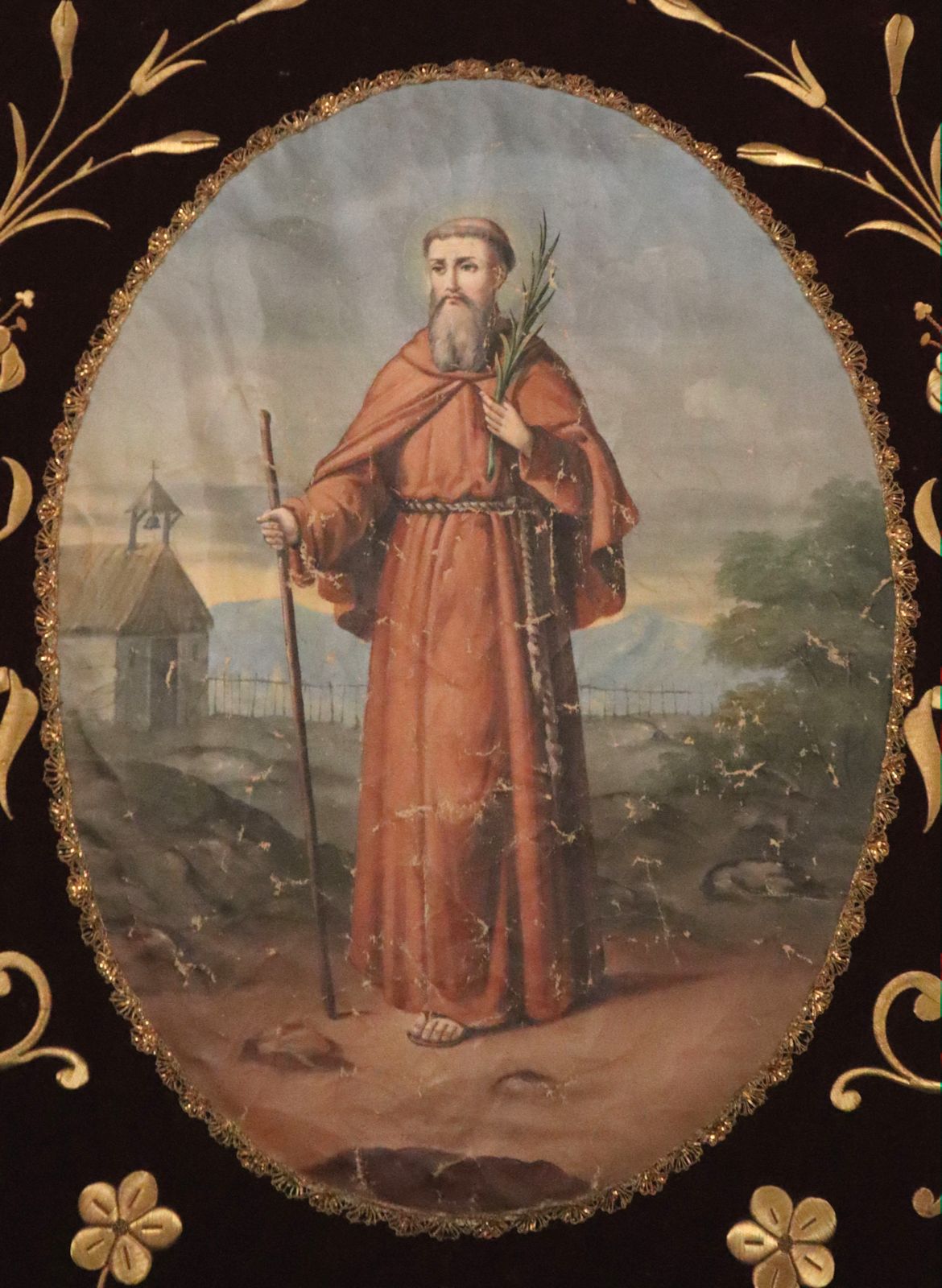 Wallfahrtsbanner in der Pfarrkirche in Saint-Amarin