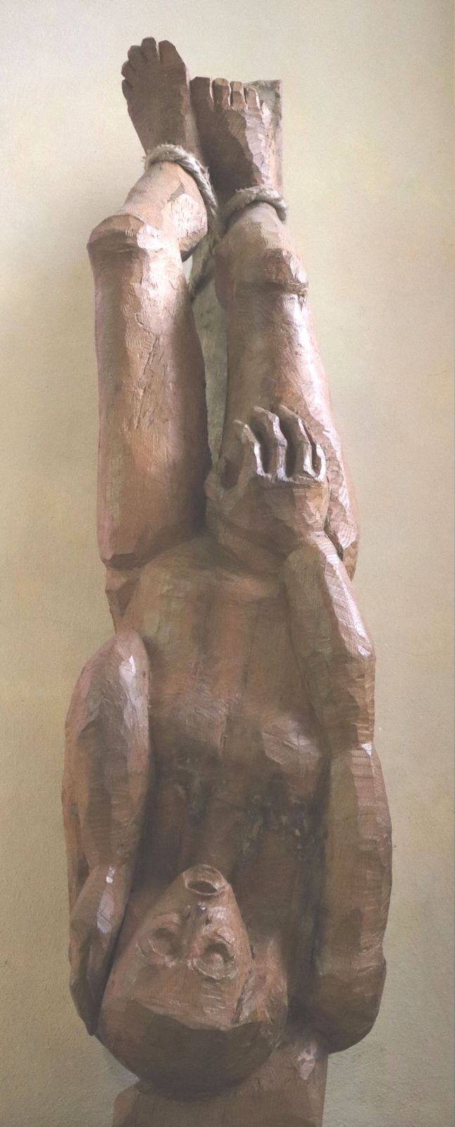 André Charles Bonnelarge: Statue, 2008, in der Basilika Saint-Andoche in Saulieu