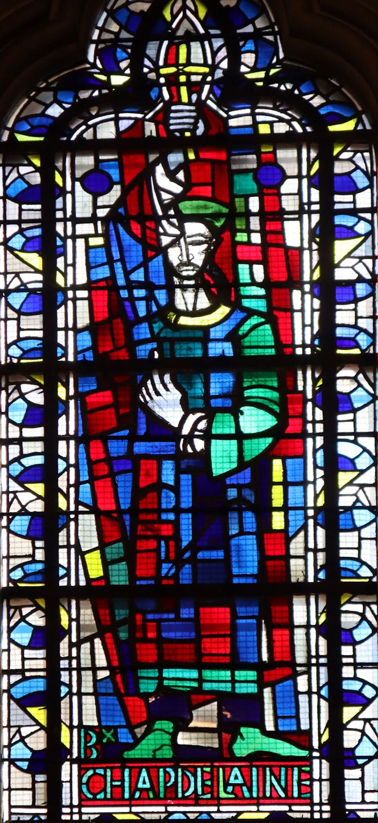 Glasfenster in der Kathedrale in Coutances
