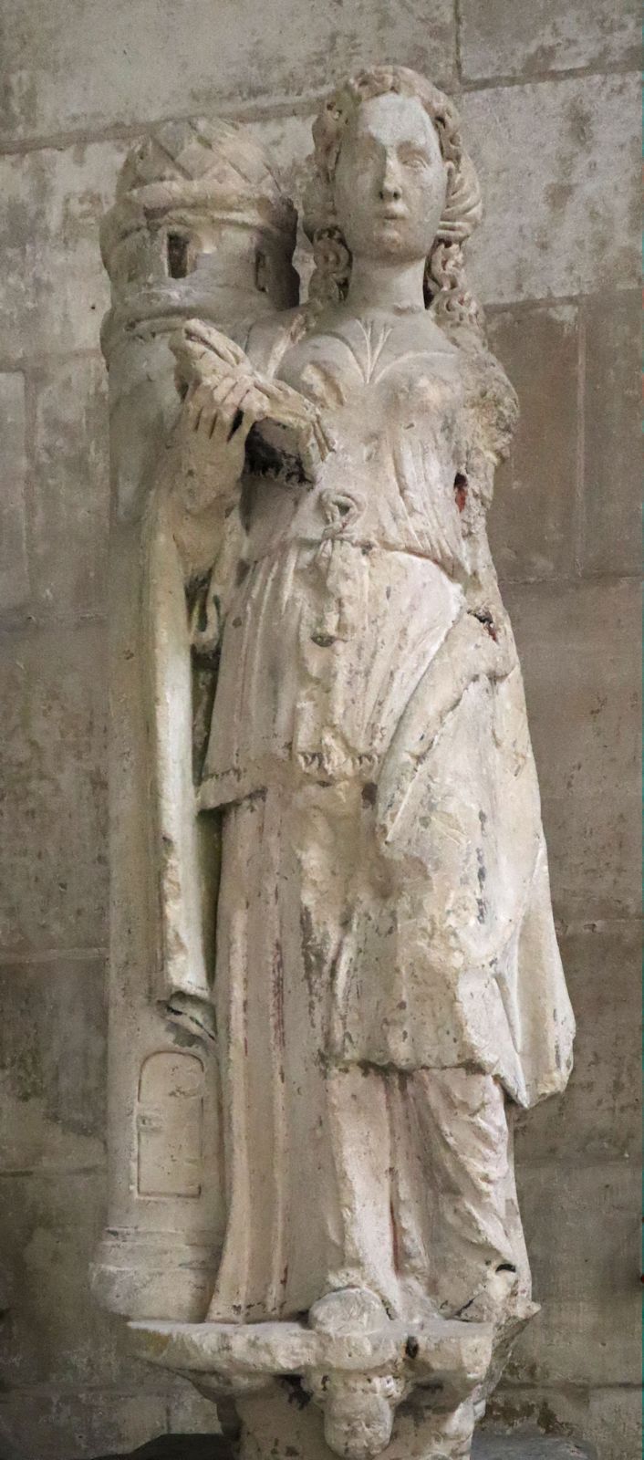Statue, 16. Jahrhundert, in der Kathedrale in Senlis