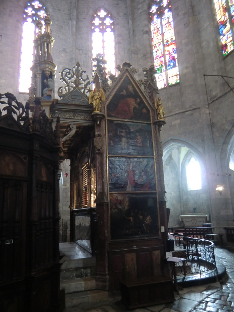 Mausoleum, um 1430, in der Kathedrale in Saint-Bertrand-de-Comminges