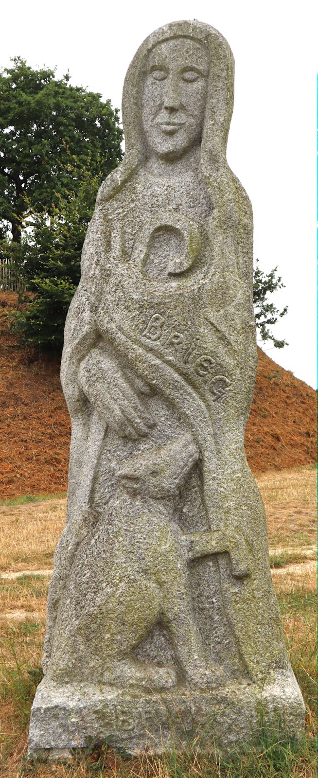 Fsabrice Lentz: Statue, 2009, im „Vallée des Saints” nahe Carnoët bei Saint-Brieuc