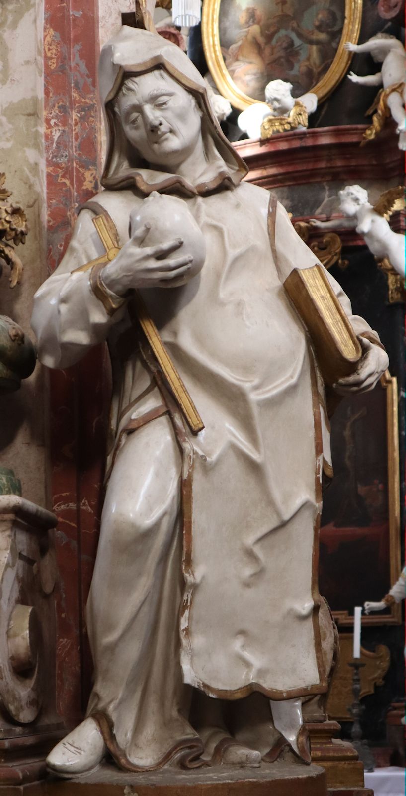 Altarstatue, um 1740, in der Kirche des ehemaligen Klosters Neuzelle bei Eisenhüttenstadt