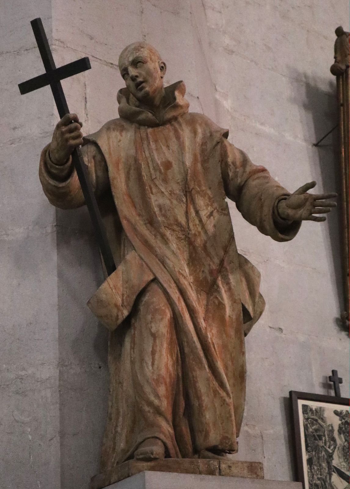 Statue in der Kathedrale in Saint-Claude
