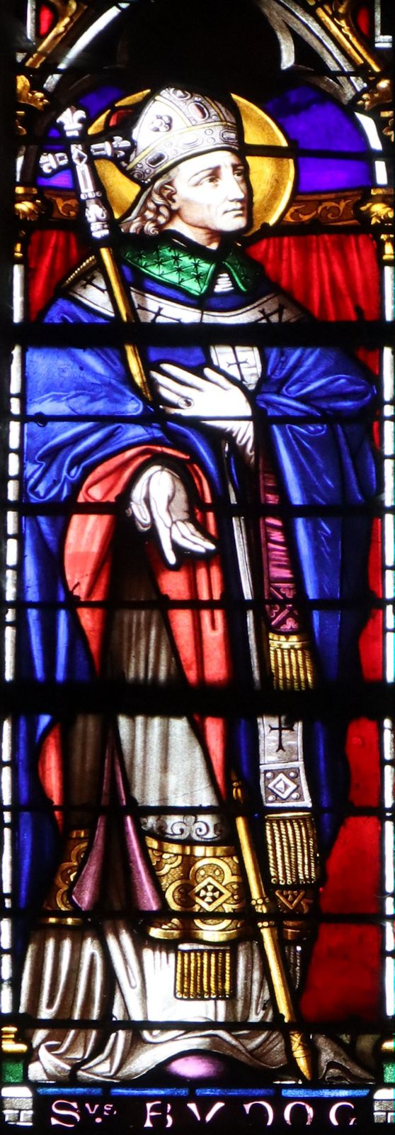 René Échappé: Glasfenster, 1859, in der Kathedrale in Dol-de-Bretagne
