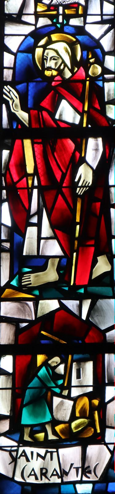 Émile Hirsch: Glasfenster, 1869, in der Stiftskirche Notre-Dame in Le Folgoët bei Quimper