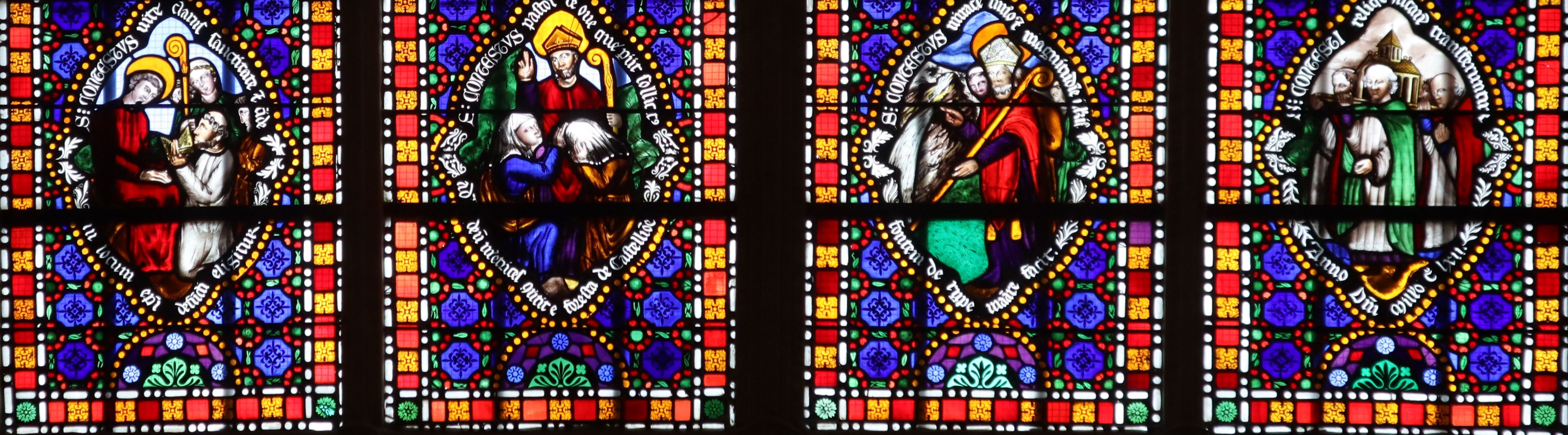 Hyacinthe Langlois: Szenen aus Contestus' Leben, 1839, in der Kathedrale in Bayeux