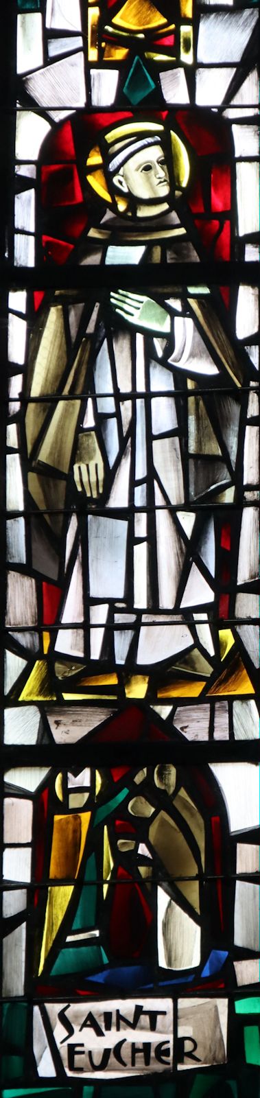 Émile Hirsch: Glasfenster, 1869, in der Stiftskirche Notre-Dame in Le Folgoët bei Quimper