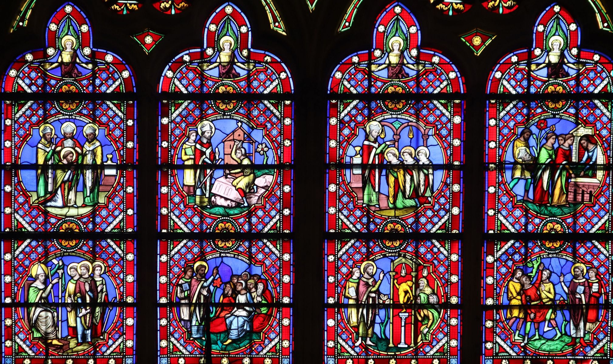Étienne Thevenot: Szenen aus Exuperius' Leben, 1848, in der Kathedrale in Bayeux