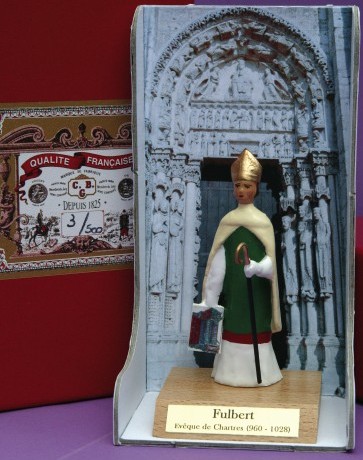 Fulbert-Figur, limitierte Auflage von 500 Exemplaren, zu kaufen beim Tourismus-Büro in Chartres für 30 €
