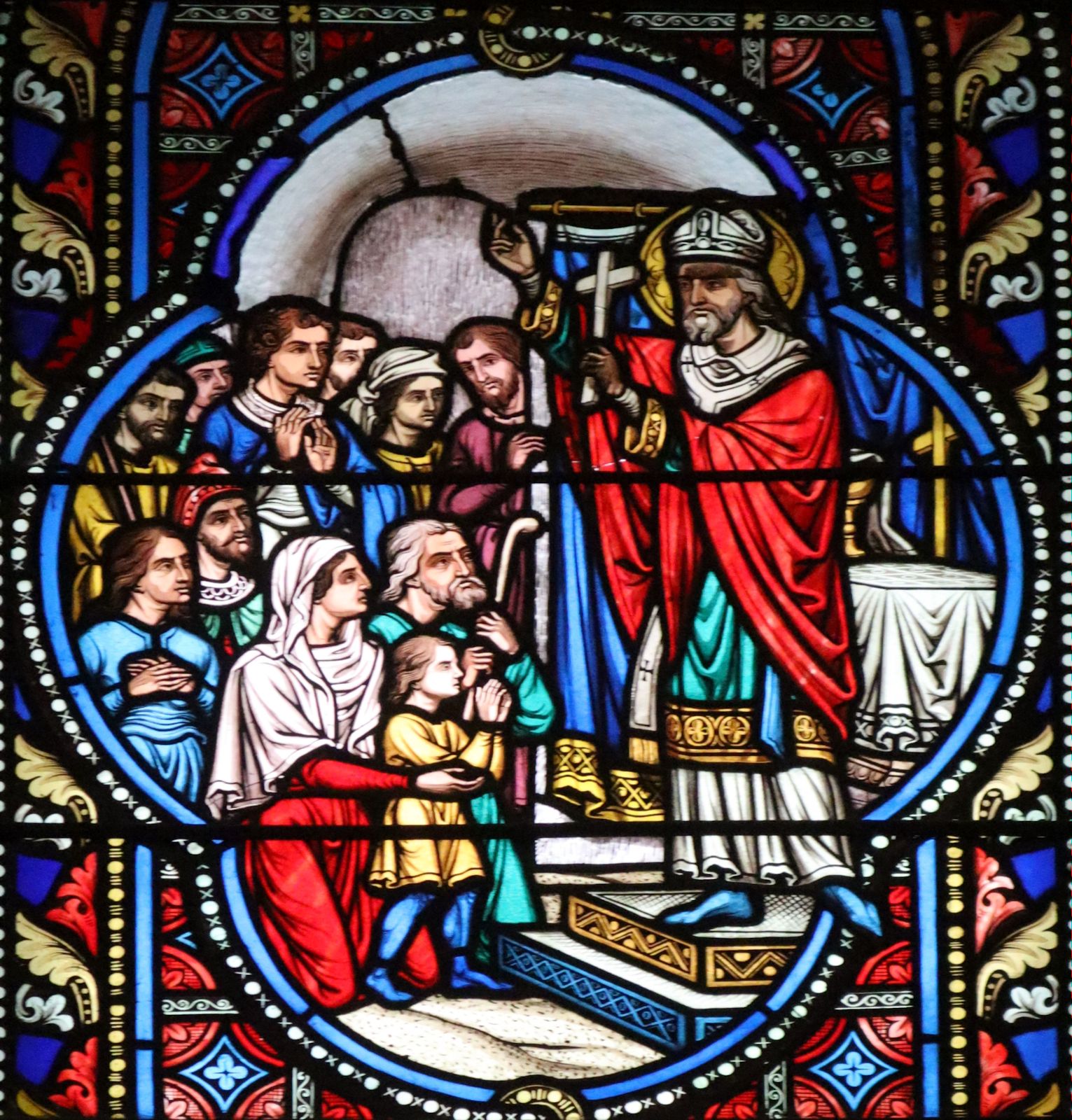 Glasfenster in der Kirche Sainte-Radegonde in Tours