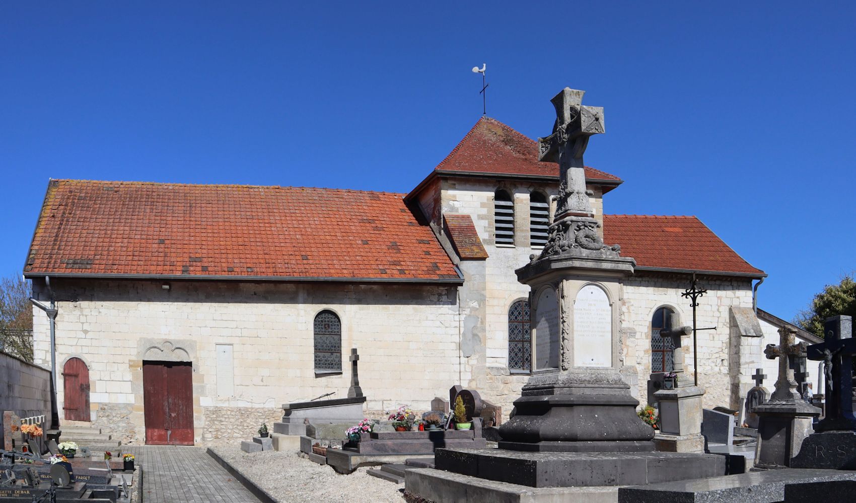 Gibrian geweihte Pfarrkirche in Saint-Gibrien