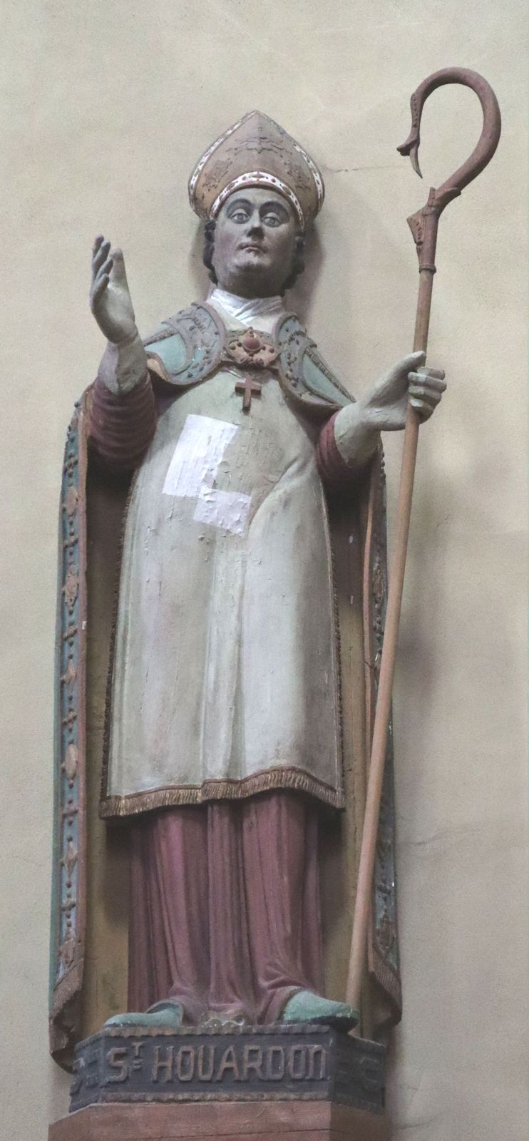 Statue in der heutigen Kirche Saint-Houardon in Landerneau