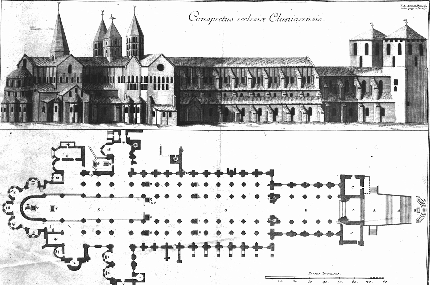 Die dritte Kirche der Abtei Cluny wurde ab 1088 unter Hugo erbaut und 1095 von ihm geweiht