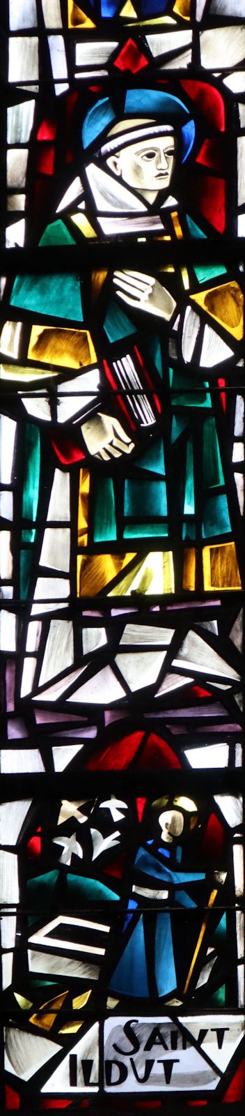 Émile Hirsch: Glasfenster, 1869, in der Stiftskirche Notre-Dame in Le Folgoët bei Quimper