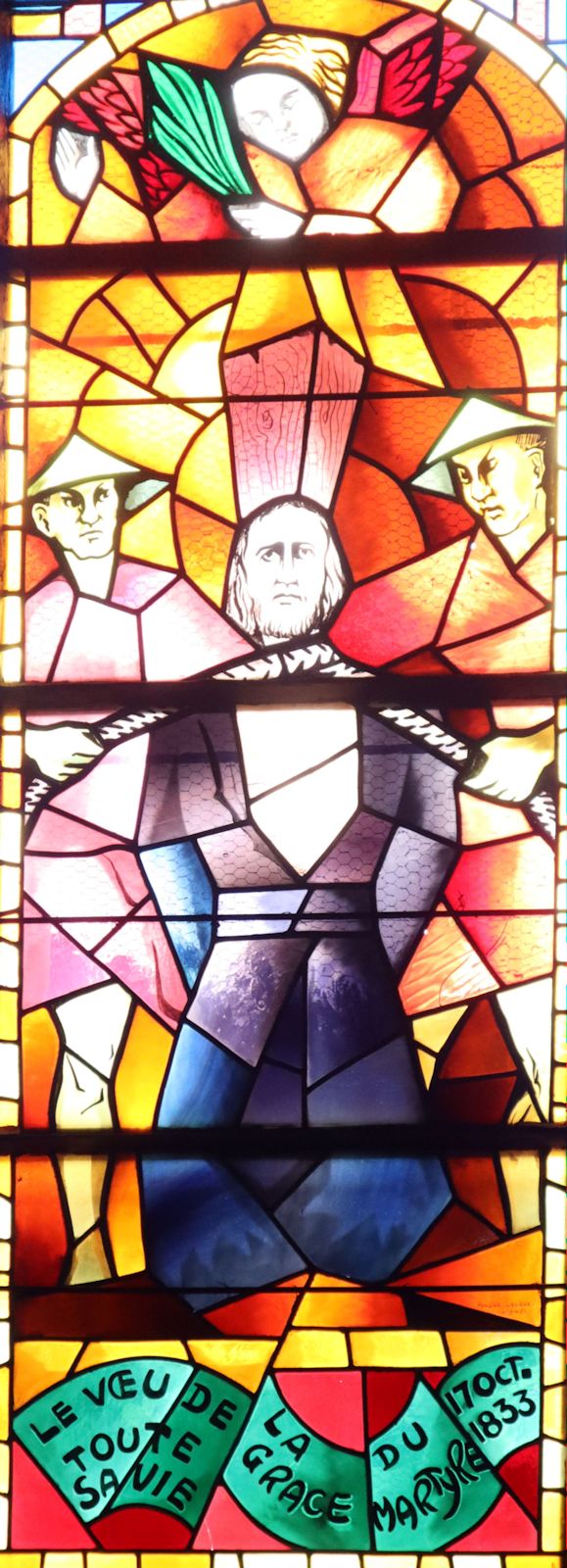 Glasfenster in der Pfarrkirche in Montperreux