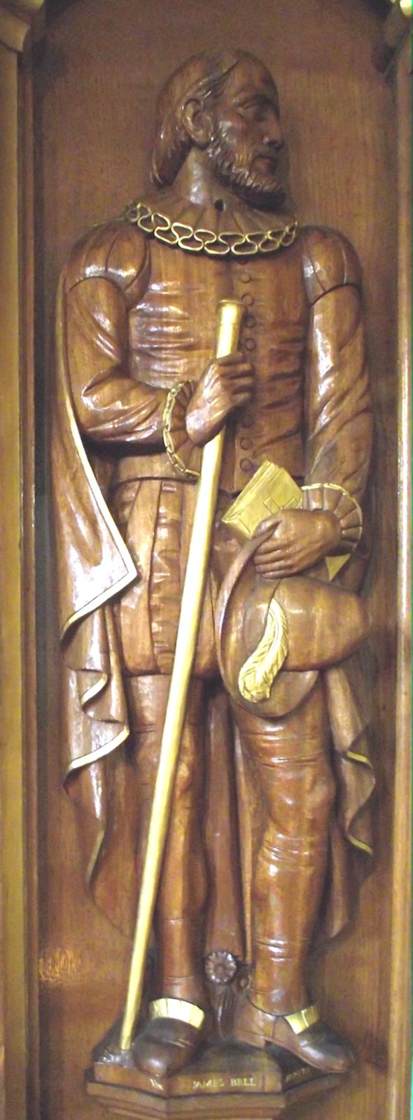 Relief in der St Werburgh's Church in Birkenhead bei Liverpool