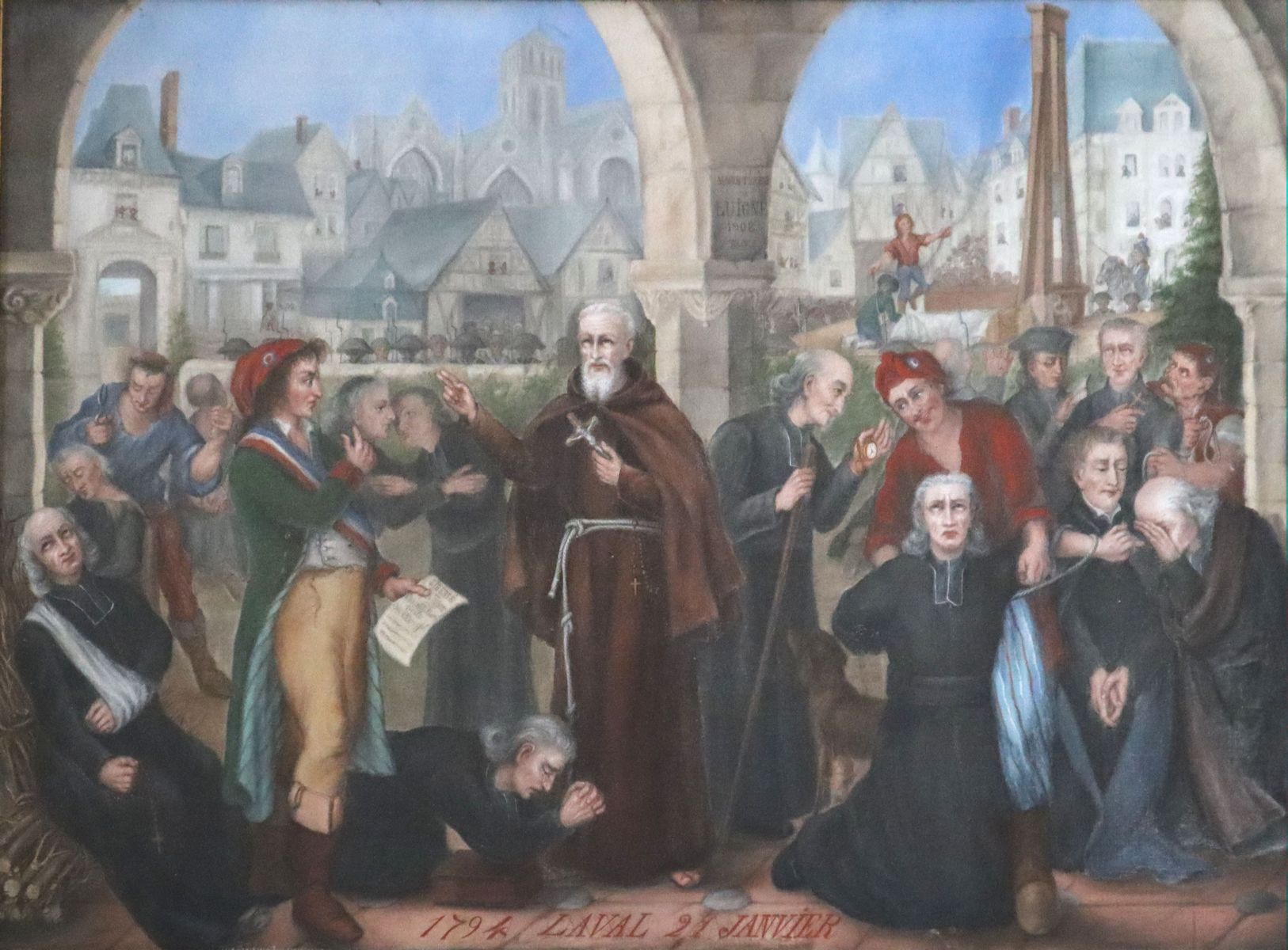 Bild in der Kirche in Ahuillé bei Laval