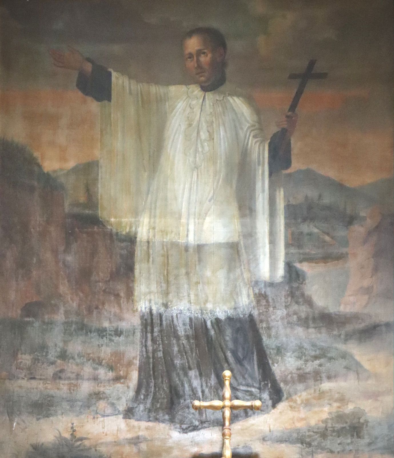 Bild in der Pfarrkirche in Joyeuse im Département Ardèche