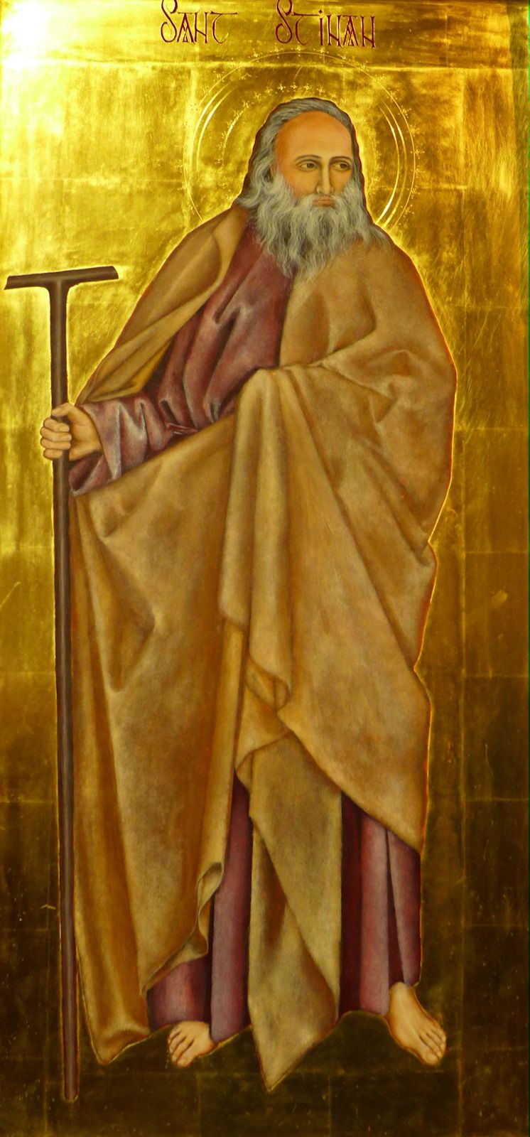 Ikone in der Kathedrale in St David's in Wales