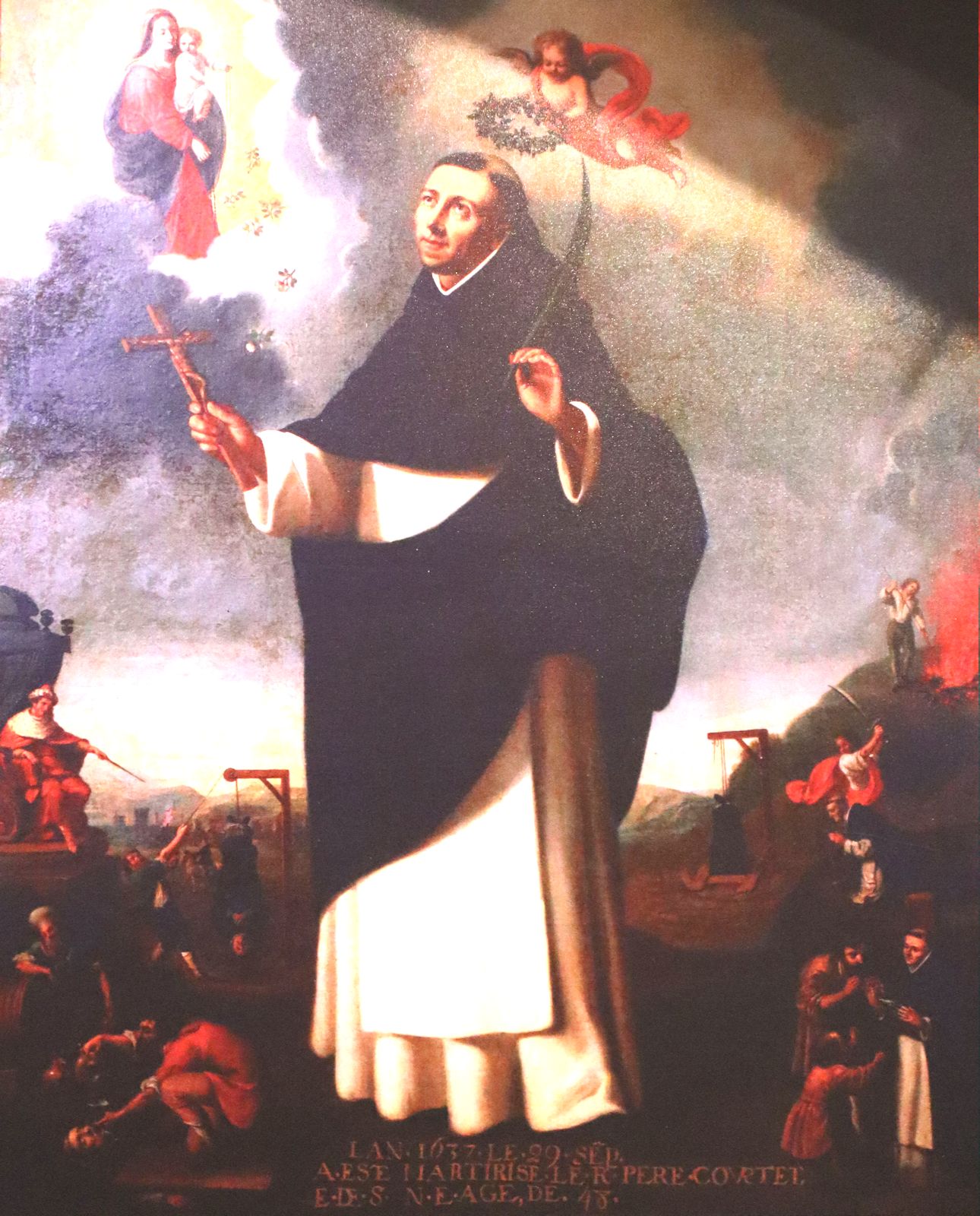 Bild in der Pfarrkirche in Sérignan