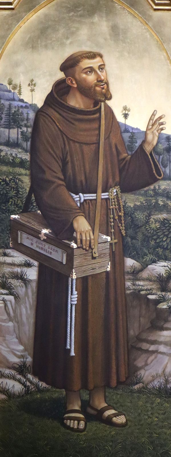 Pacificus, Altarbild in der Kirche des Klosters San Liberato bei San Ginesio