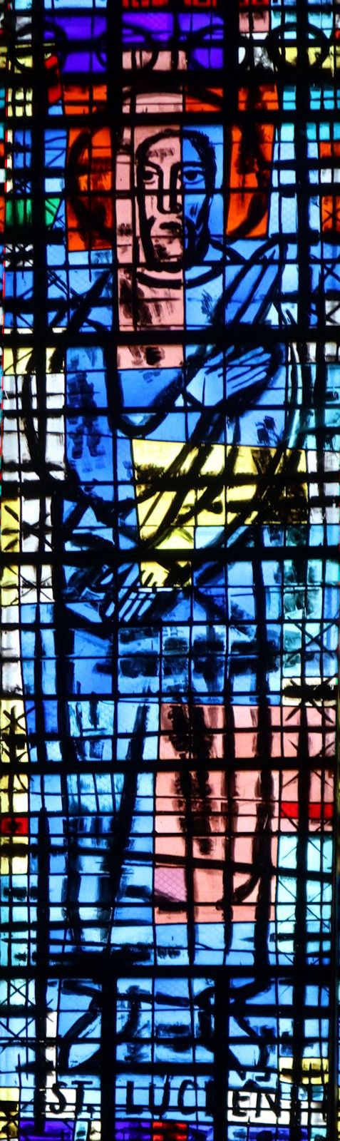 Glasfenster in der Kathedrale in Beauvais