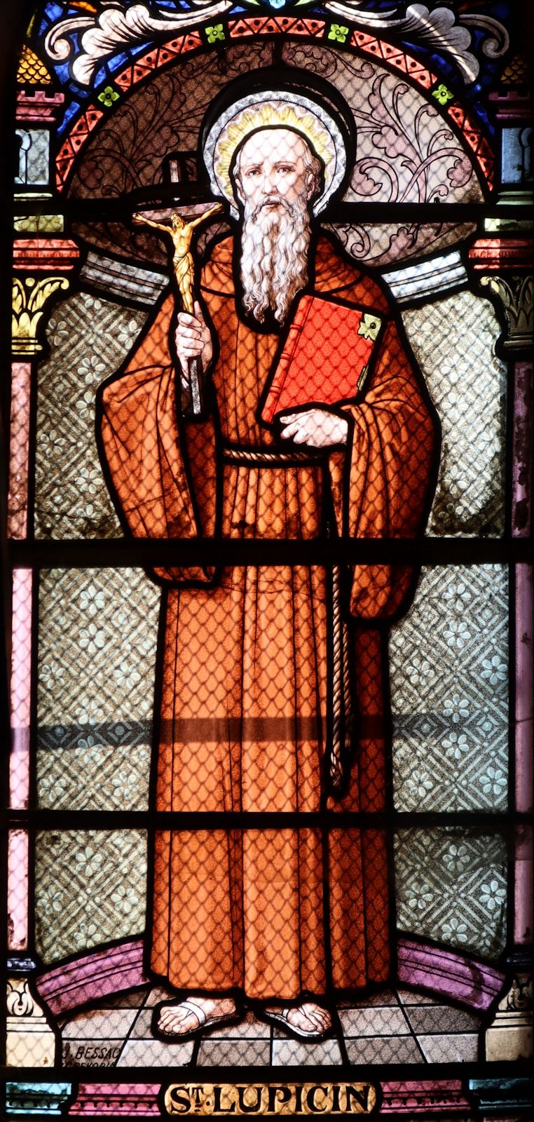 Glasfenster in der Pfarrkirche in Saint-Lupicin