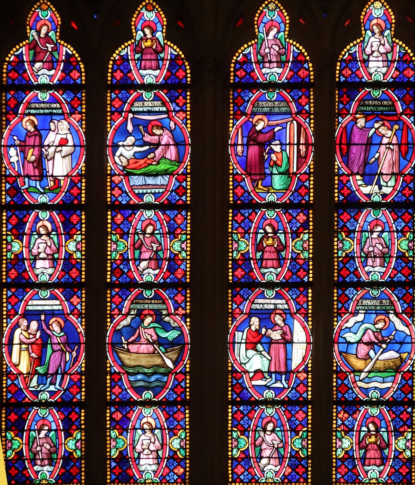 Étienne Thevenot: Szenen aus Manveus' Leben, 1847/1848, in der Kathedrale in Bayeux