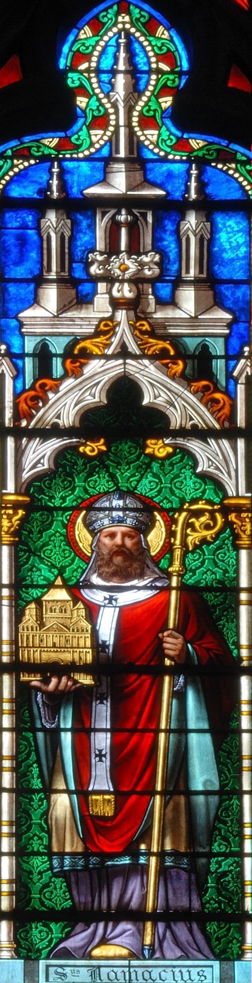 Glasfenster, 1880, in der Kirche Saint-Eutrope in Clermont-Ferrand