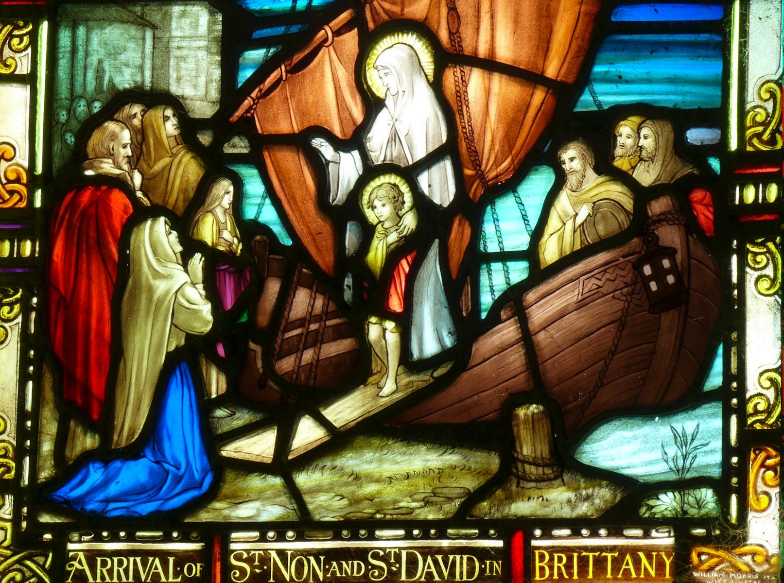 Ruine der Kapelle St Non nahe St Davids