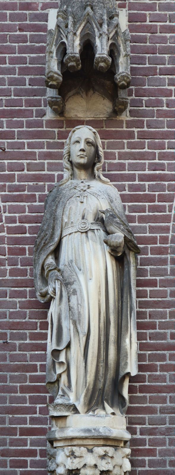 Statue an der Kirche in Sint-Oedenrode