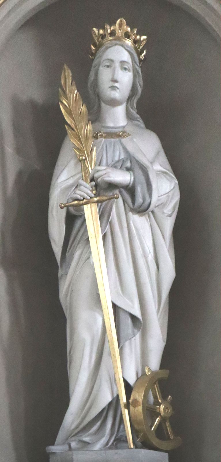 Statue in der Regina geweihten Kirche in Drensteinfurt