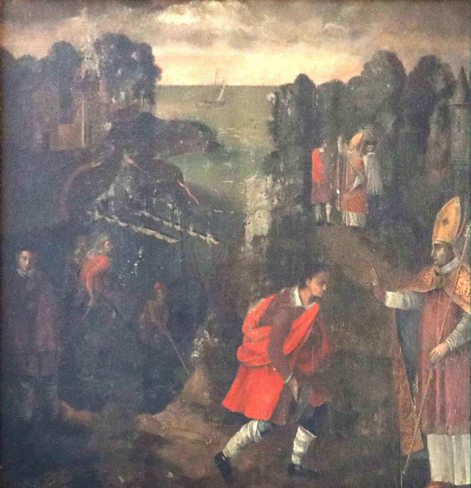 Szene aus dem Leben von Romanus, Bild, 16. Jahrhundert, in der Kathedrale in Rouen