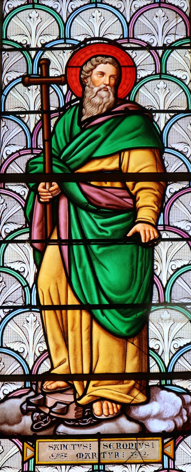 Glasfenster, um 1900, in der Kirche Saint-Eutrope in Saintes