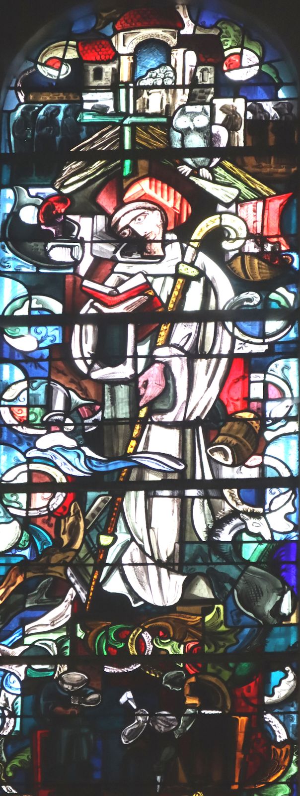 Glasfenster in der Pfarrkirche in Saint-Saëns