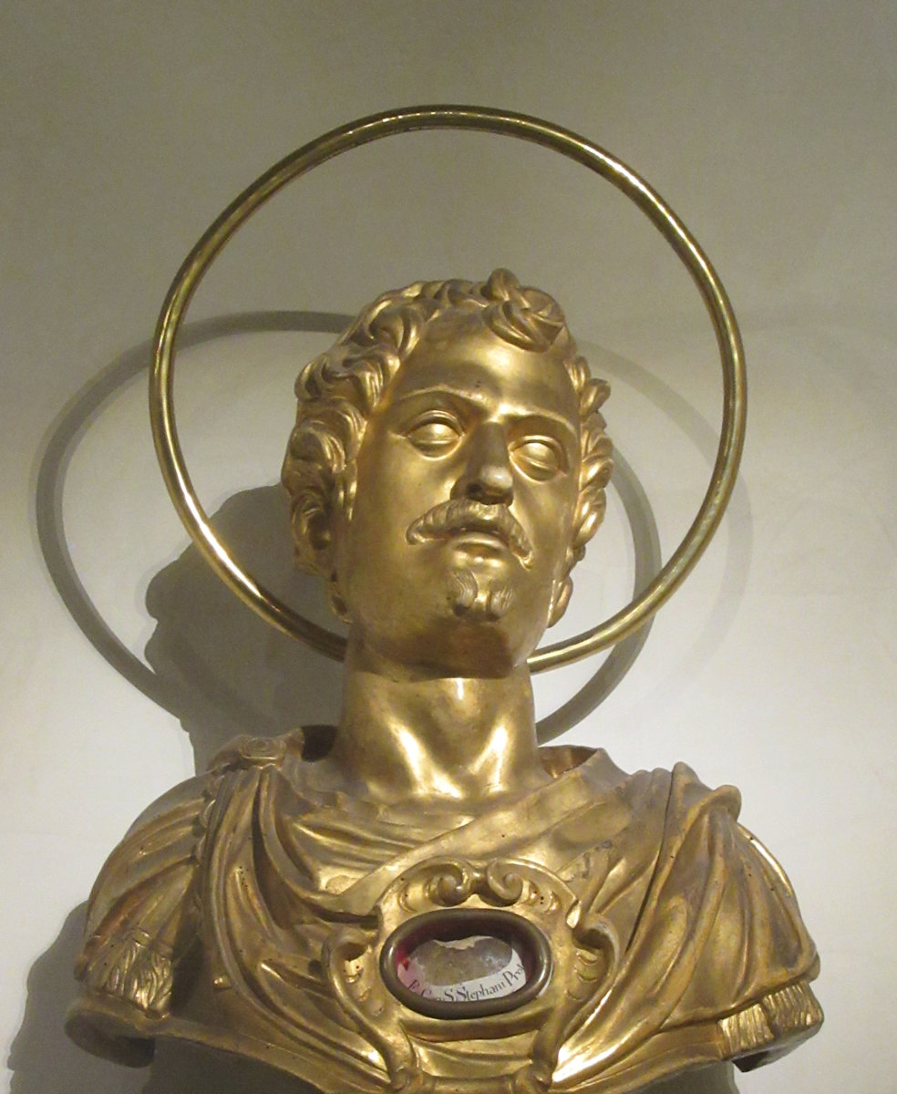 Reliquie im Museum der Kirche San Paolo fuori le Mura in Rom