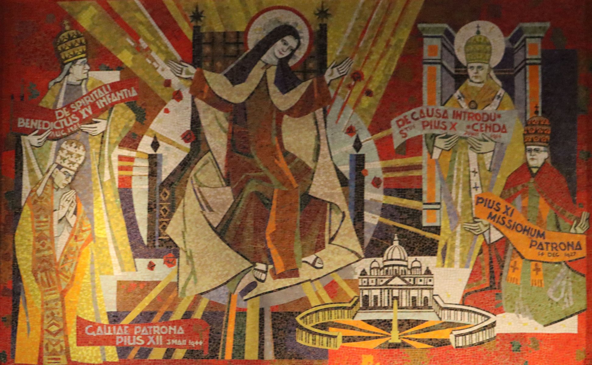 vosaik in der Basilika in Lisieux