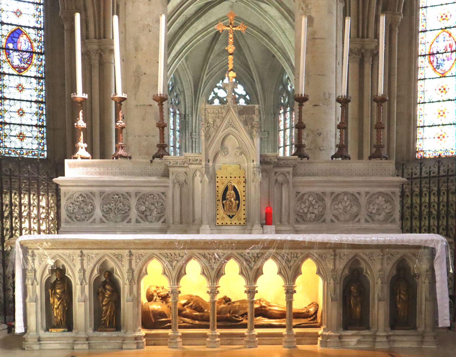 Altar, den Ludwig Martin 1888 der athedrale in Lisieux schenkte
