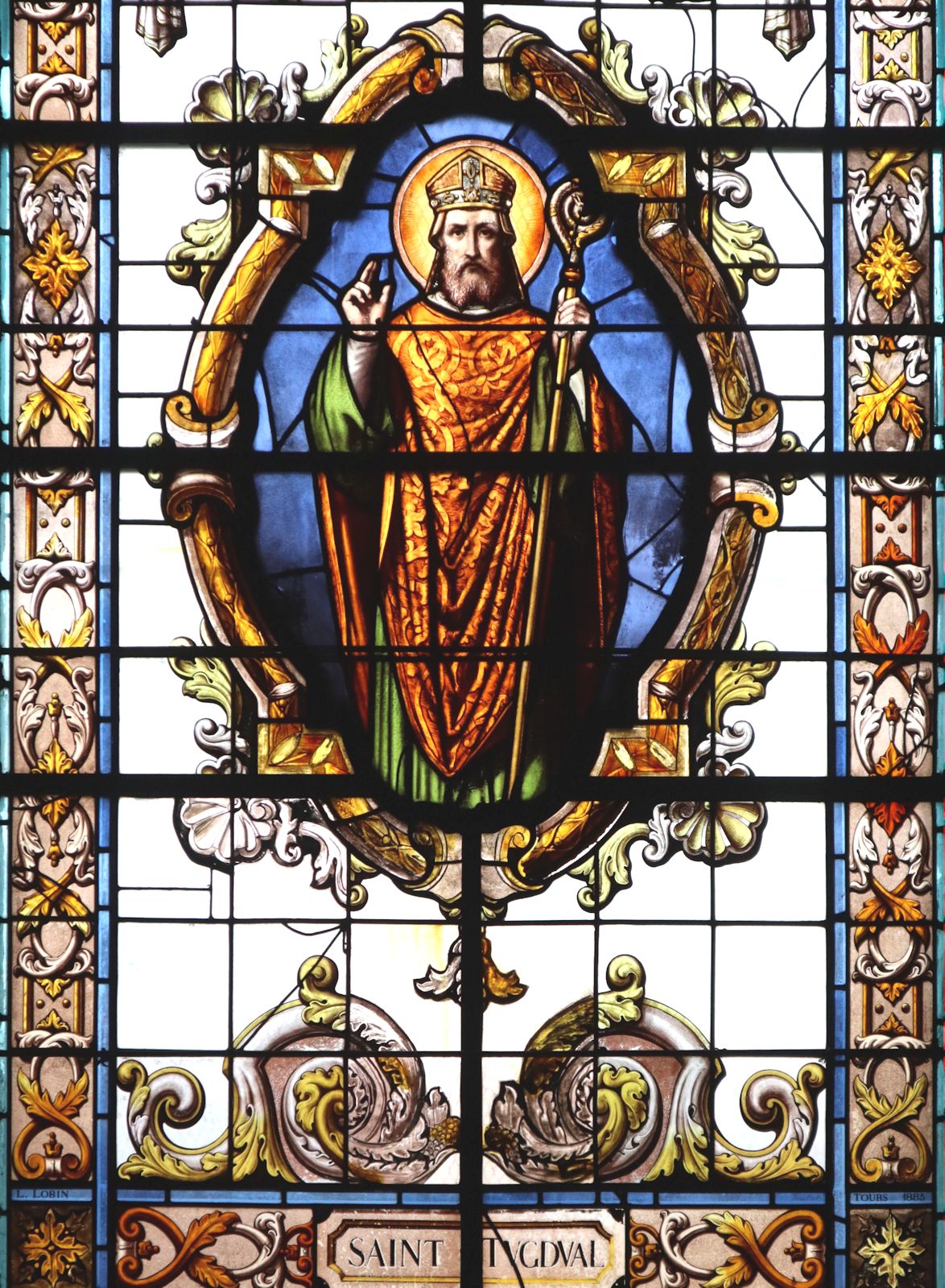Glasfenster in der Pfarrkirche in Saint-Pabu