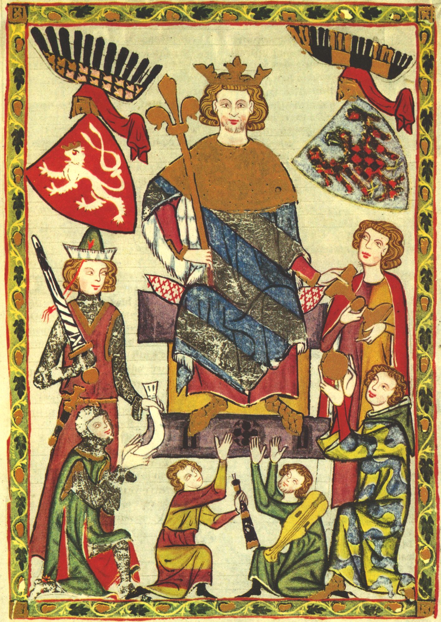 Miniatur aus dem Codex Manesse, um 1320