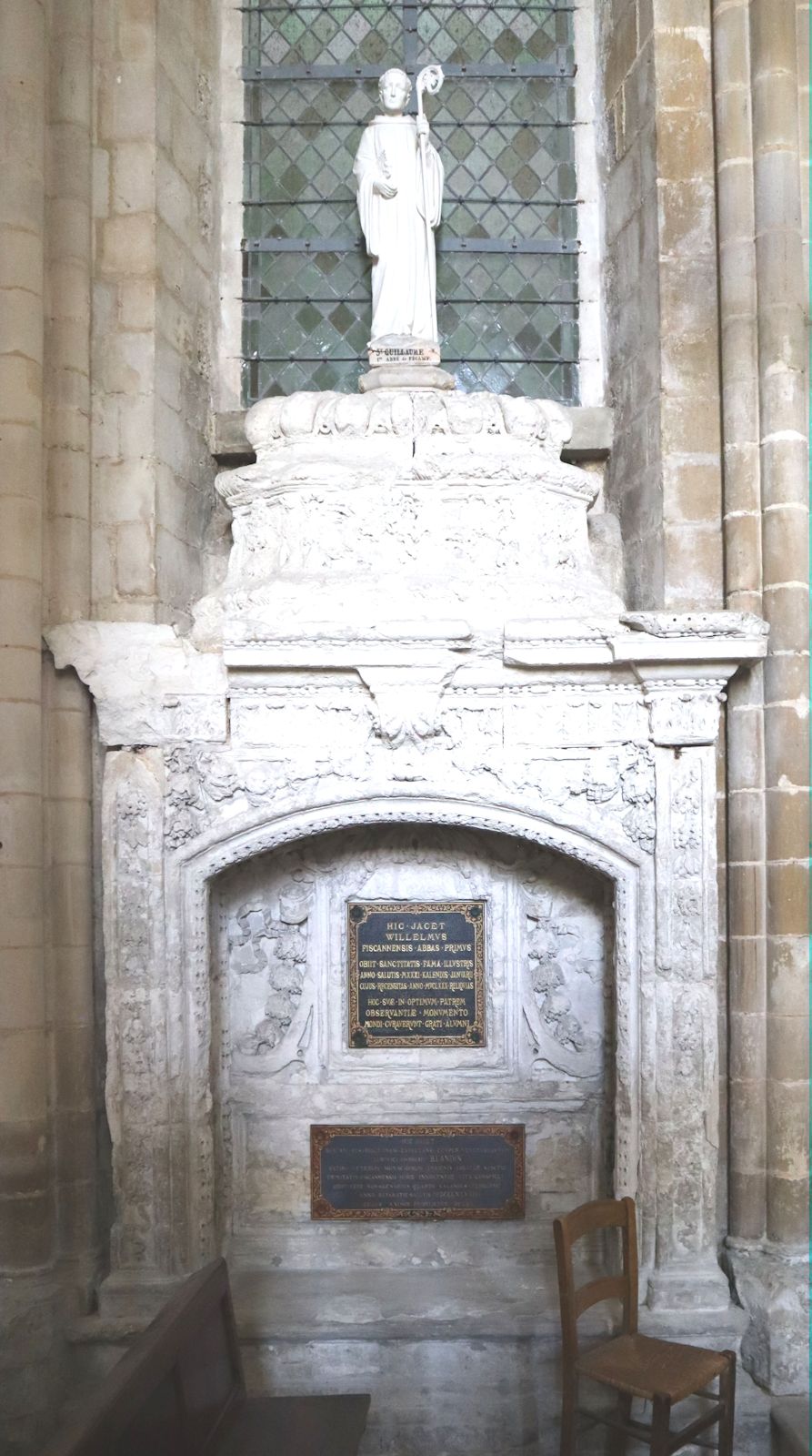 Wilhelms Mausoleum, 1681, in der Kirche de la Trinité in Fécamp
